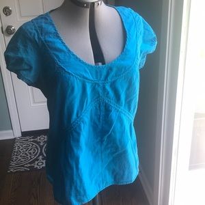 Calvin Klein Jeans Blue Short Sleeve Top